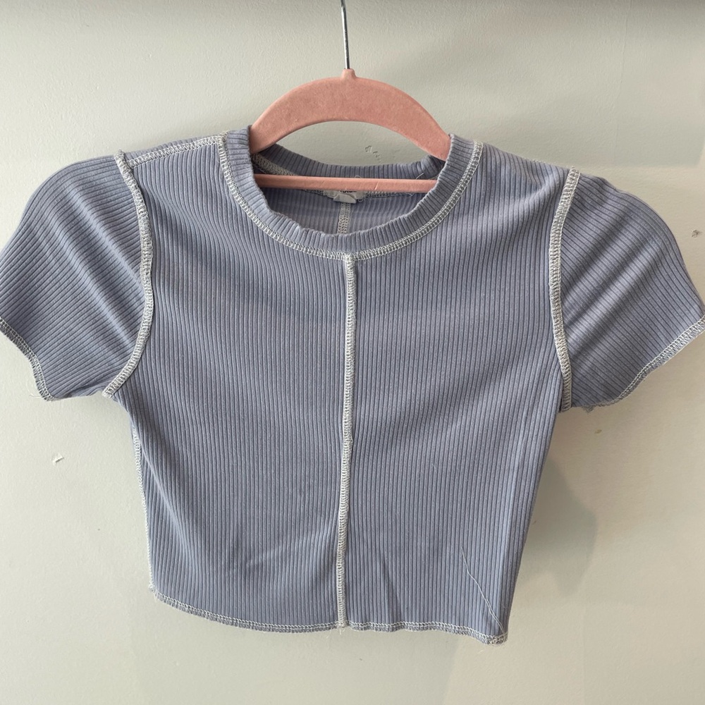 Garage stitched cropped tee